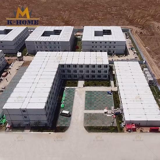 Producto de casa prefabricada de oficina y vida de cabina de Porta contenedor de paquete plano de bajo costo listo para usar en China