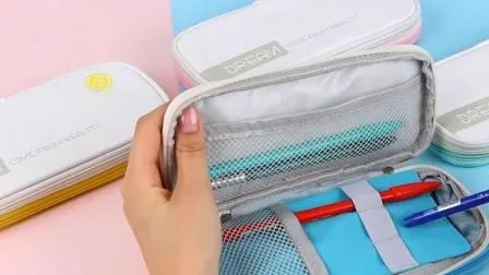 Back to School Fashion Kawaii Pen Pouch Papelería Bolsas de lápices para estudiantes