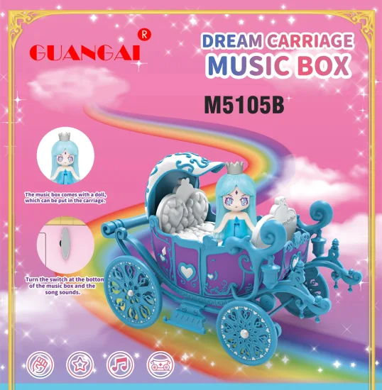 Ice Princess Carriage Music Box Juguetes para niños